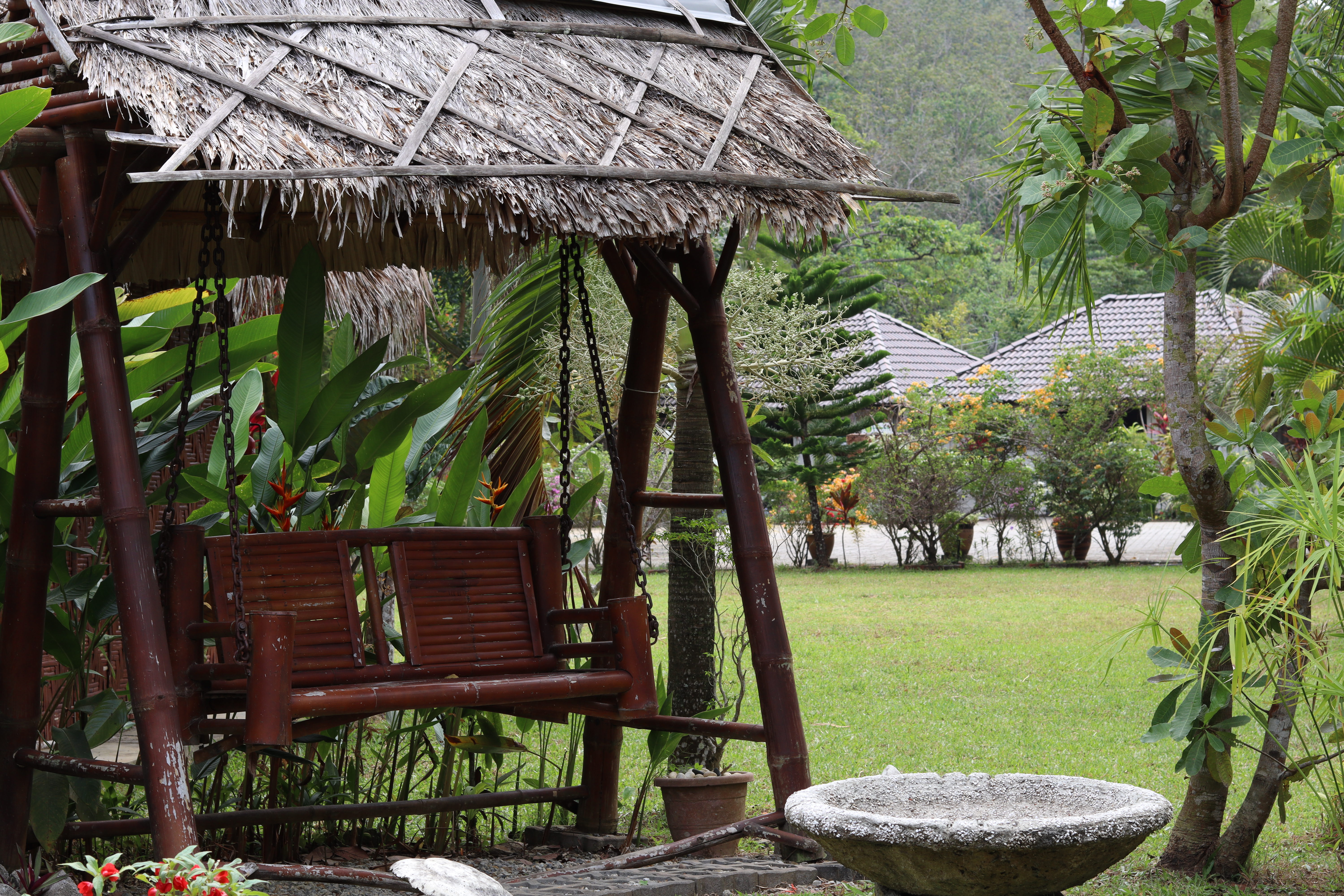 Bambu compound grounds near the Garden Cabins